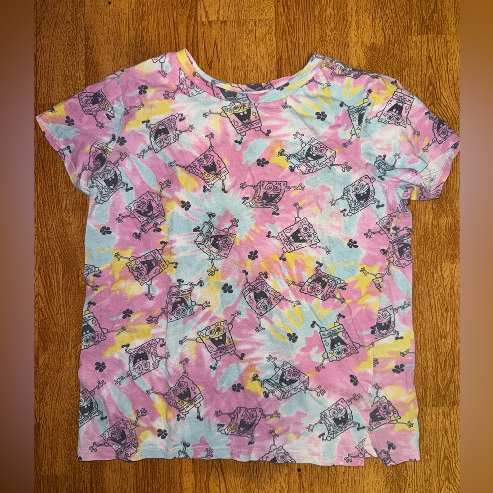 SpongeBob tie dye Kids Graphic T-Shirt